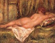 Pierre Auguste Renoir reclinig nude rear ciew painting